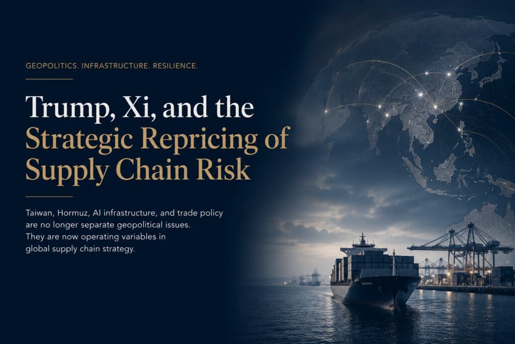Trump, Xi, And The Strategic Repricing Of Supply Chain Risk